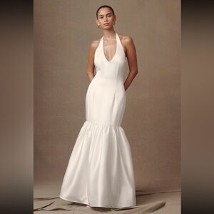 Meshki Danica Satin Halter Wedding Gown